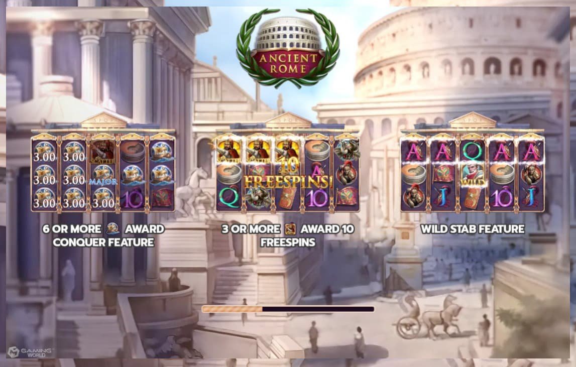 การชนะรางวัลเกมสล็อต Superslot Ancient Rome