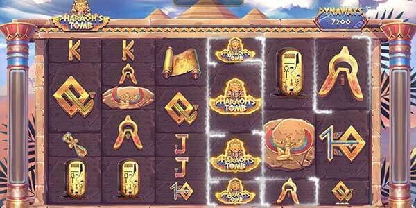สมัครลุ้นฟีเจอร์สุดลับจาก Pharaohs Tomb ทุกสปิน
