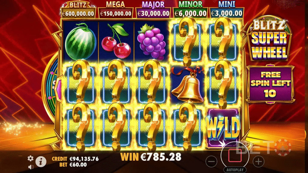 สมัครเล่น Blitz Super Wheel ลุ้นวงล้อโชคใหญ่ทุกสปิน