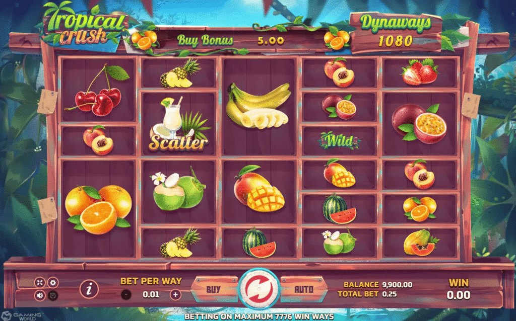 สมาชิกใหม่รับโชค! เริ่มต้นเกม Tropical Crush