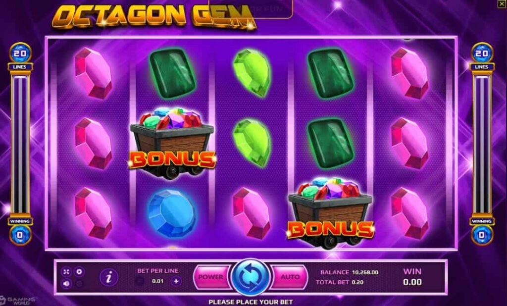 เล่น Octagon Gem บนมือถือ แค่โหลดก็พร้อมรวย!