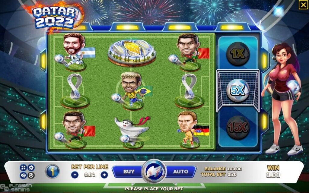 Qatar 2022 สล็อตธีมบอลโลกบนมือถือ