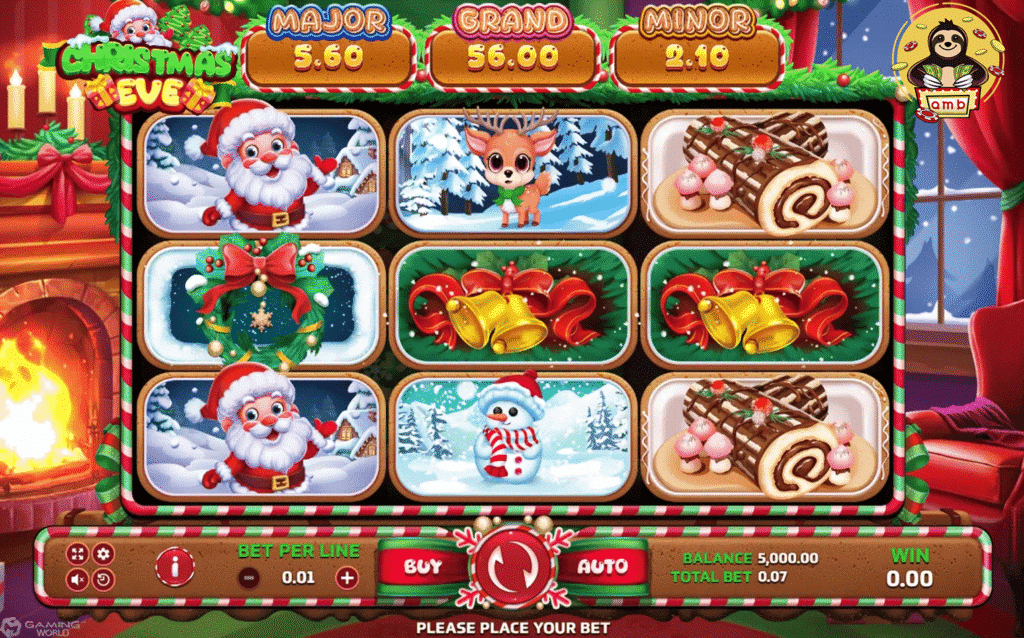 สมัครเล่น Christmas Eve รับโบนัสฟรีทันที