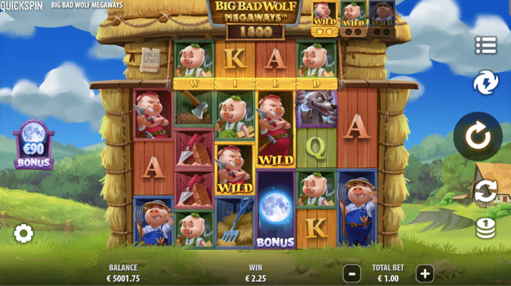 รีวิวเกม Big Bad Wolf Megaways มีความผันผวนสูง เหมาะสายลุ้นกำไร