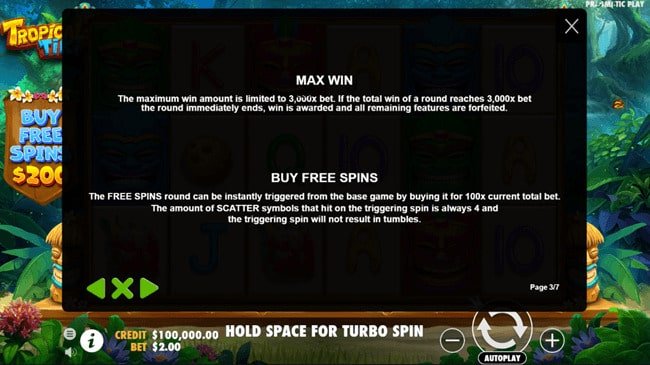 รีวิวเกม Tropical Tiki ตัวคูณสูงสุด x3,000 แตกหนักสุดคุ้ม