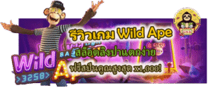 รีวิวเกม Wild Ape ฟรีสปินคูณสูงสุด x1,000!
